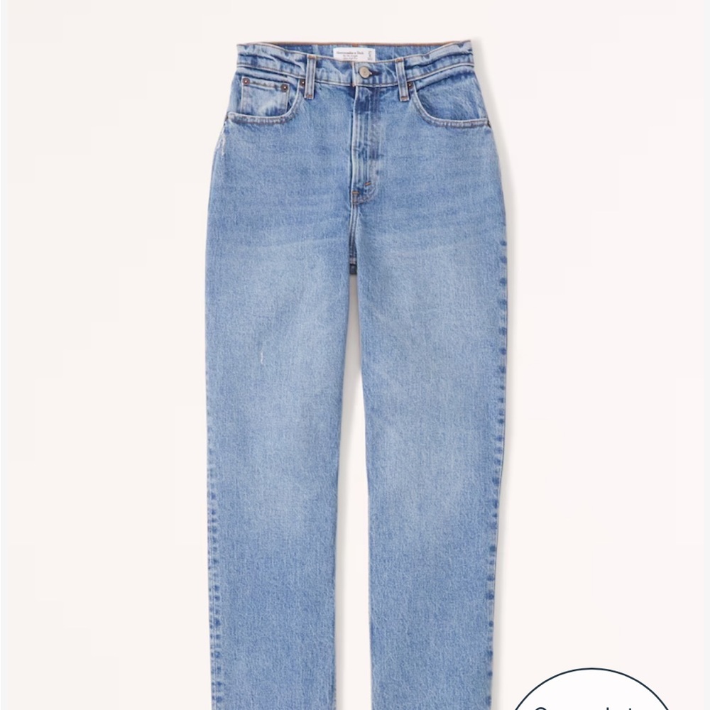 Abercrombie Curve Love Ultra High Rise 90s Straight Jean